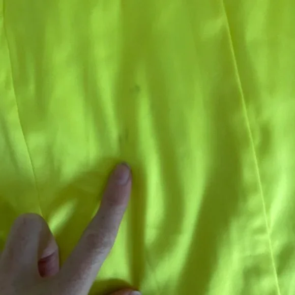 White Fox Boutique Cut Out Detail Mini Dress in Neon Yellow - Picture 6 of 7